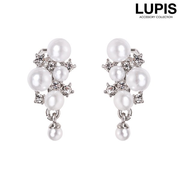 パール×ストーンラグジュアリーイヤリング