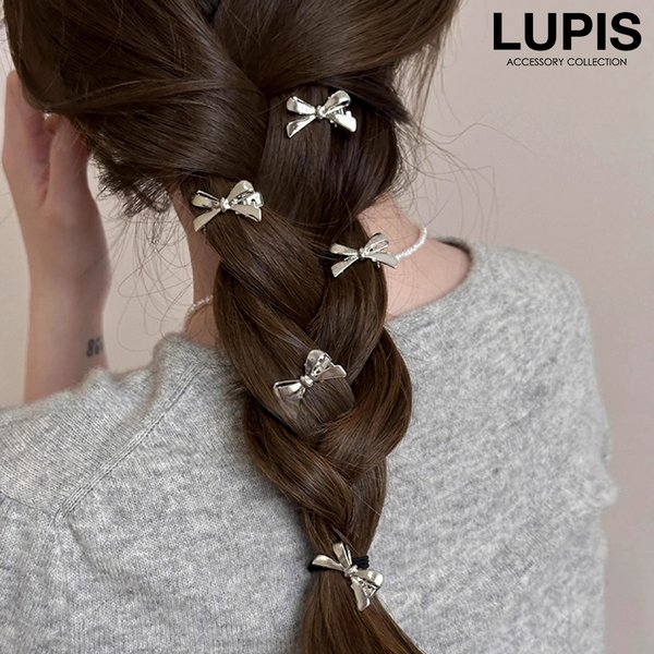 メタルリボンミニヘアクリップ