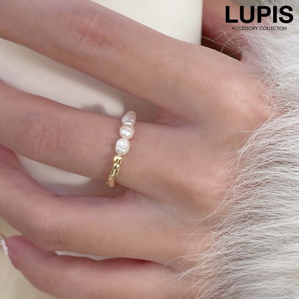 バロックパール×変形メタルリング