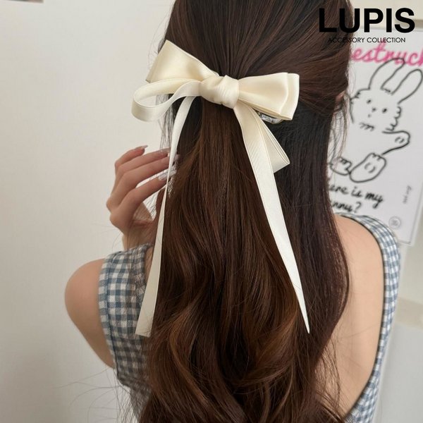 ロングリボンヘアクリップ