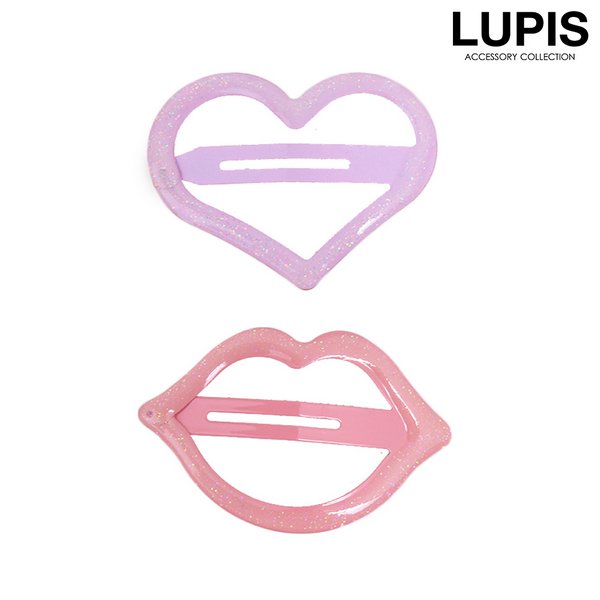 ハート×リップぱっちんヘアピン