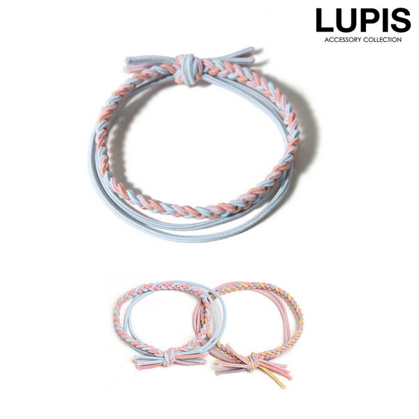 編み込み3連ヘアゴム