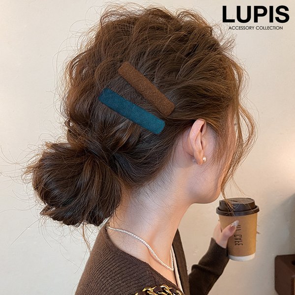 ワンカラーニットぱっちんヘアピン