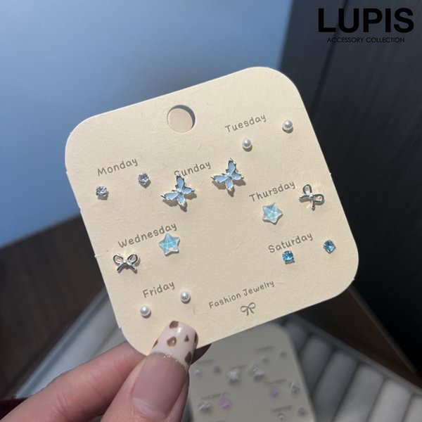 シンプルガーリーピアスセット