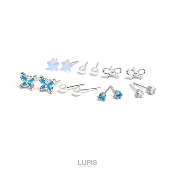 シンプルガーリーピアスセット