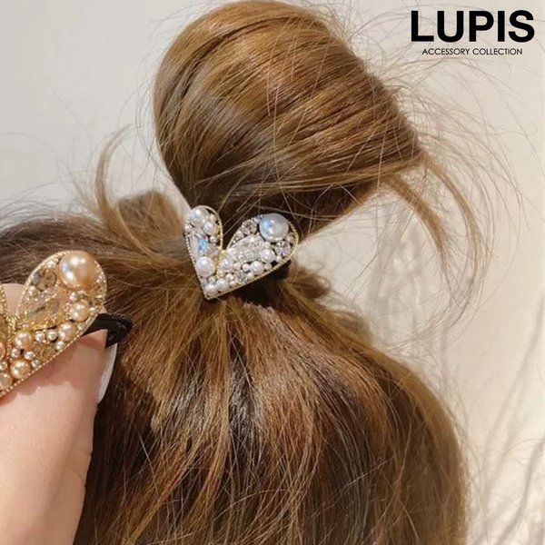 ゴージャスハートヘアゴム