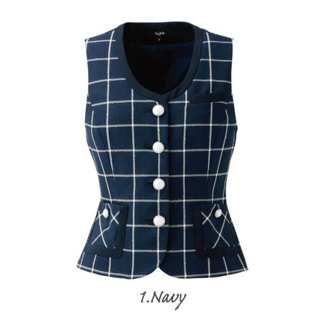enjoie 未使用 アンジョア 半袖 ジャケット 紺 事務服 制服  9 M enjoie 未使用 アンジョア 半袖 ジャケット 紺 事務服 制服 9 M