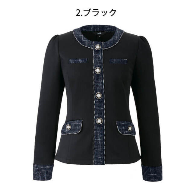 新品 タグ付き 事務服 制服 en joie アンジョア セットアップ 9号 おもてなし 制服 事務服 en joie アンジョア ジャケット 81515