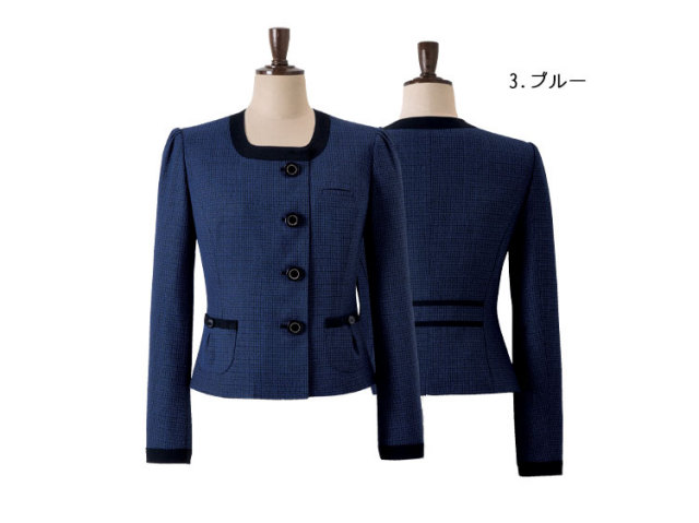 事務服 制服 en joie アンジョア ジャケット 81730【オフィス制服の通販なら事務服ショップ】