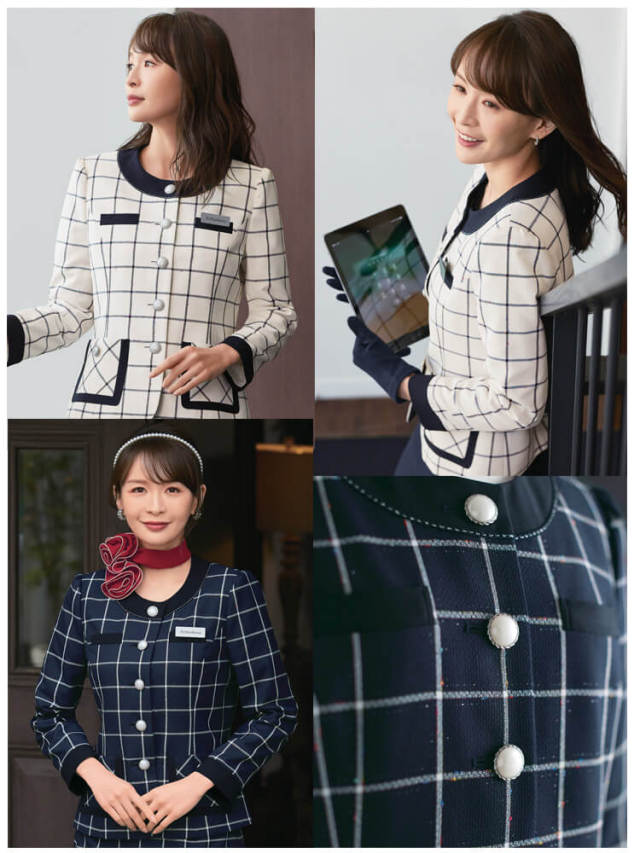 おもてなし服 制服 コンシェルジュ ユニフォーム 受付 en joie
