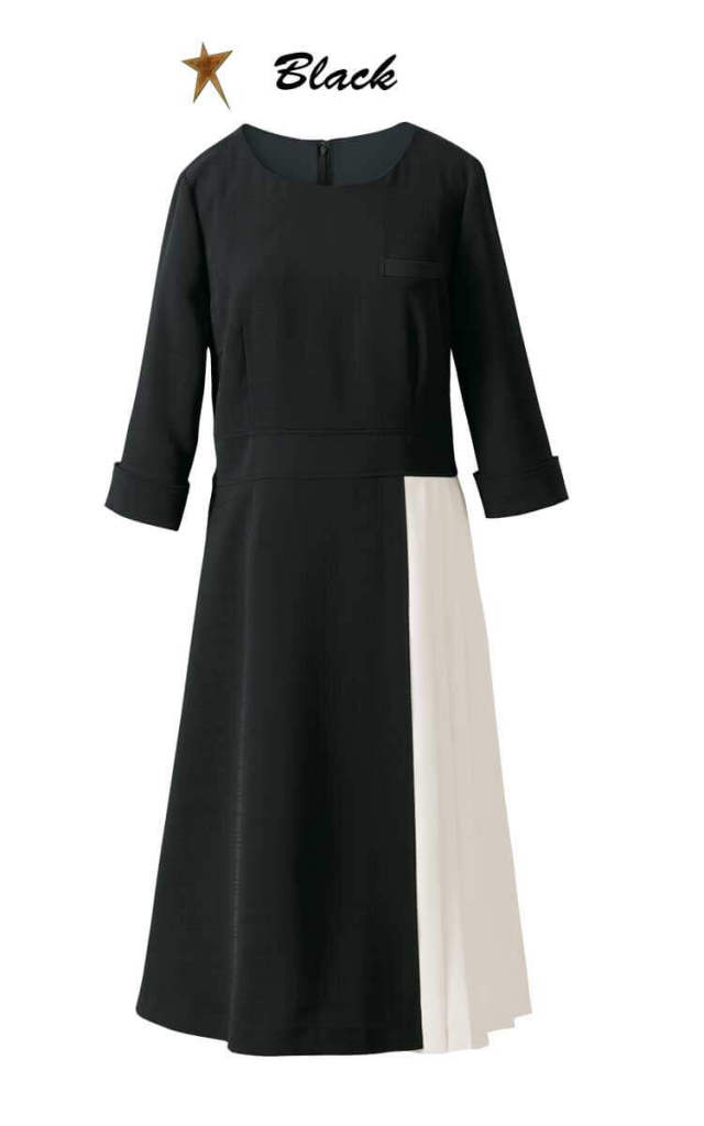 おもてなし制服 受付 ハネクトーン ワンピース 7734 シャドーチェック