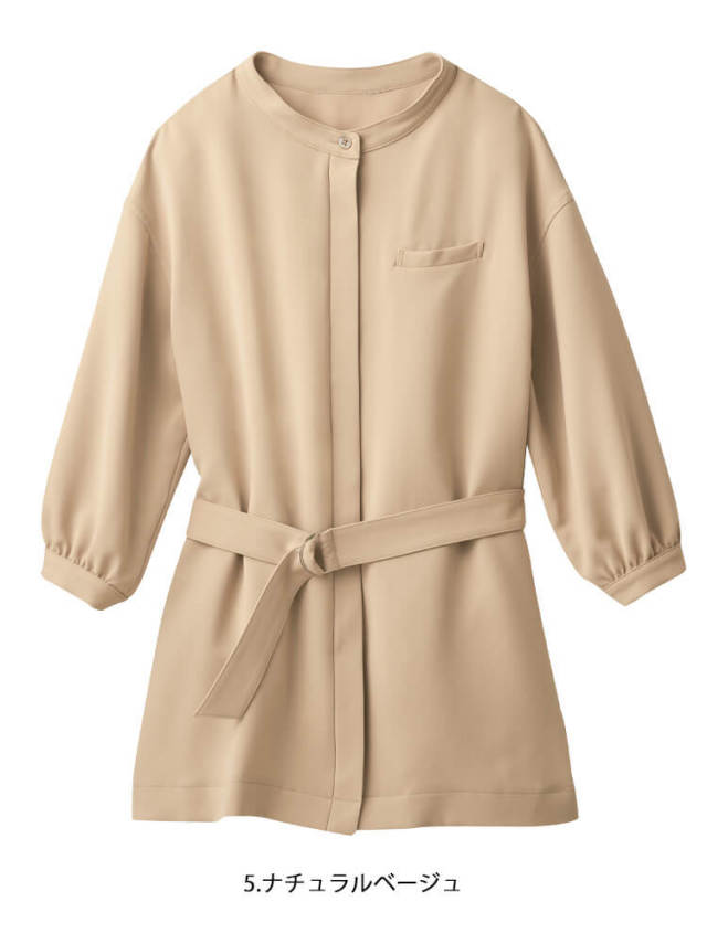 おもてなし制服 受付 ハネクトーン チュニックドレス 7735 ナチュラル