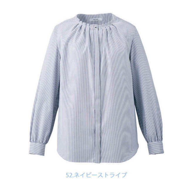 ENJOY エンジョイ タックブラウス(長袖) EWB803【オフィス制服の