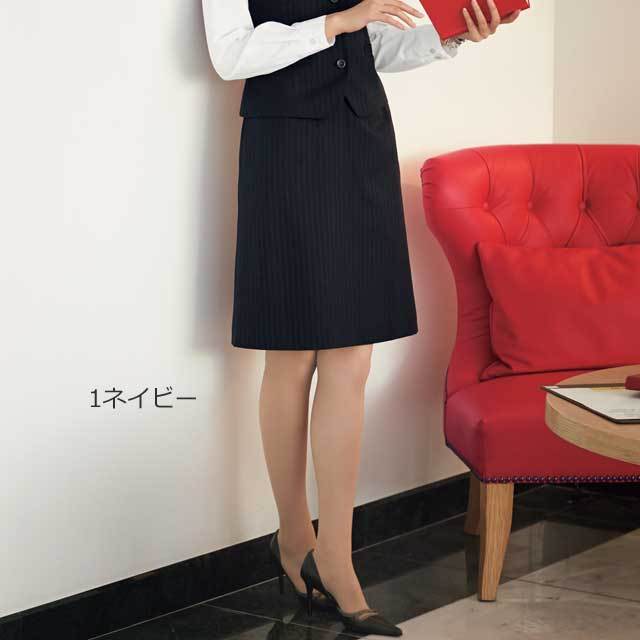 事務服 e2256 神馬本店 美形スカート Aライン【オフィス制服の