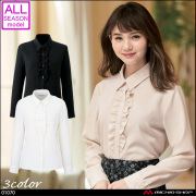 事務服 制服 en joie アンジョア 長袖ブラウス 01070