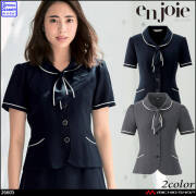 新品 タグ付き 事務服 制服 enjoie アンジョア オーバーブラウス 13号 jo-21005_1.jpg