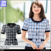 事務服 制服 en joie アンジョア オーバーブラウス 26650