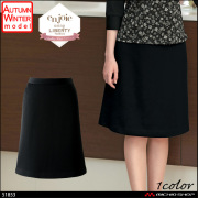 事務服 制服 en joie アンジョア Aラインスカート(55cm丈)  51853