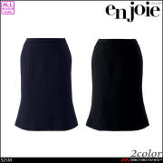 事務服 制服 接客 ユニフォーム 美シルエット en joie アンジョア マーメイドスカート(55cm丈) 52145  スマートストレッチ