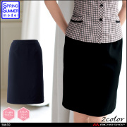 事務服 制服 en joie アンジョア Aラインスカート(58cm丈） 51875