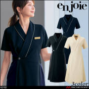 クリニック 施術 受付 美容医療 サロン 制服 ユニフォーム en joie アンジョア ワンピース 62102 ロイヤリティスタイル 