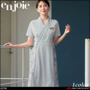 クリニック 施術 受付 美容医療 サロン 制服 ユニフォーム en joie アンジョア ワンピース 62104 ロイヤリティスタイル 