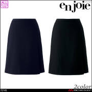事務服 制服 接客 ユニフォーム 美シルエット en joie アンジョア ラップキュロット(55cm丈) 72145  スマートストレッチ