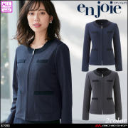 事務服 制服 en joie アンジョア 半袖 ワンピース 66552【オフィス制服