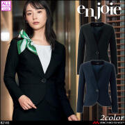 事務服 オフィス 接客 ユニフォーム 制服 en joie アンジョア ジャケット 82145 スマートストレッチ 