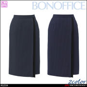 事務服 制服 BONOFFICE ボンオフィス ラップスカート AS2354 スリークストライプ A261シリーズ ボンマックス 2026年秋冬新作
