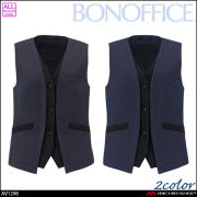 事務服 制服 BONOFFICE ボンオフィス ベスト AV1298 スリークストライプ A261シリーズ ボンマックス 2026年秋冬新作