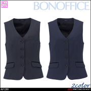 事務服 制服 BONOFFICE ボンオフィス ベスト AV1299 スリークストライプ A261シリーズ ボンマックス 2026年秋冬新作