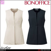 事務服 制服 BONOFFICE ボンオフィス ロングベスト BCO5114 B2402シリーズ スタニングニット ボンマックス