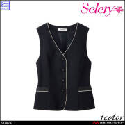事務服 制服 オフィス ユニフォーム セロリー selery ベスト S-04810 パフィーチェック 2026年秋冬新作
