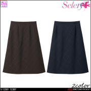 事務服 制服 オフィス セロリー selery Aラインスカート(57cm丈) S-12381  S-12387 ハイテックウィンドペン