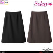 [TioTio素材]事務服 制服 オフィス ユニフォーム セロリー selery Aラインスカート S-12580 S-12587 ハイテックオールシーズン 2026年秋冬新作