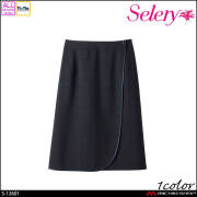[TioTio素材]事務服 制服 オフィス ユニフォーム セロリー selery デザインスカート S-12601 エアフォート エニーチェック 2026年秋冬新作
