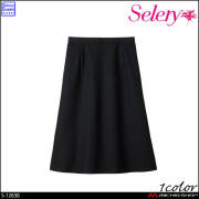 事務服 制服 オフィス ユニフォーム セロリー selery Aラインスカート S-12630 パフィーチェック 2026年秋冬新作