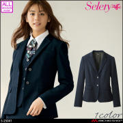 [TioTio素材]事務服 制服 セロリー selery ジャケット S-25041  エアフォートチェック
