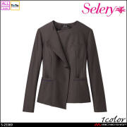 [TioTio素材]事務服 制服 オフィス ユニフォーム セロリー selery ジャケット S-25369 メローニットヘリンボーン 2026年秋冬新作