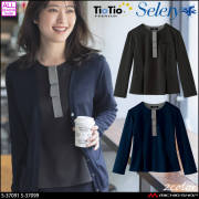 ＜新品＞Selery セロリー　ノーカラージャケット　17号 事務服 制服 オフィス セロリー selery ジャケット S-25171 S