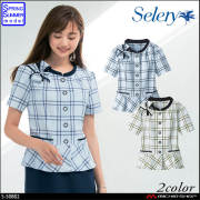 [TioTio素材]事務服 制服 セロリー selery オーバーブラウス S-50802 S-50809