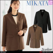 事務服 制服 SELECT STAGE 神馬本店 レディース ノーカラージャケット WN104JL 