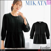 事務服 制服 接客 受付 セレクトステージ 神馬本店 七分袖 プルジャケット WN120B 