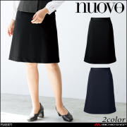 ユニフォーム 事務服 制服 フォーク ヌーヴォ FOLK nuovo  脇ゴムAラインニットスカート FS45971  サラファインニット