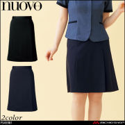 ユニフォーム 事務服 制服 フォーク ヌーヴォ FOLK nuovo  脇ゴムプリーツニットスカート FS45981  サラファインニット