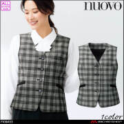 事務服 制服 オフィス FOLK フォーク nuovo ヌーヴォ ベスト FV36453 