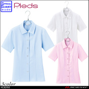 事務服 制服 pieds ピエ aitoz 半袖ブラウス HCB4110 リボン