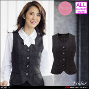事務服 制服 ピエ pieds ベスト(3ツボタン) HCV8110【オフィス制服の