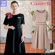 おもてなし制服 受付 ハネクトーン フレア スカート 9857